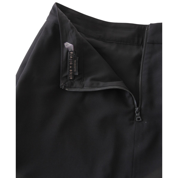 Alice + Olivia Classics Nicolina Mini Skirt Tulip Layered Black Size 4 - Picture 4 of 5